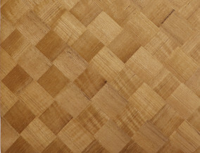 woven burma teak veneer