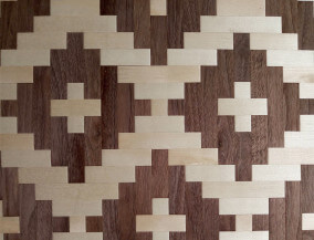 woven walnut maple veneer