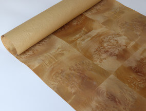 paper back Gold Nanmu burl veneer