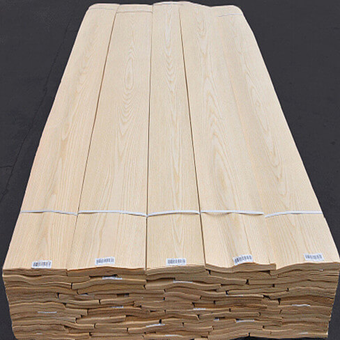 Engineered Wood Veneer Natural Plain Sliced Fleece Backer 1.9' x 8.2' 22"x98"