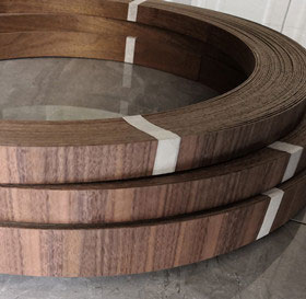 Etimoe Walnut wood composite veneer 5 x 8 with thin fleece back # unknown
