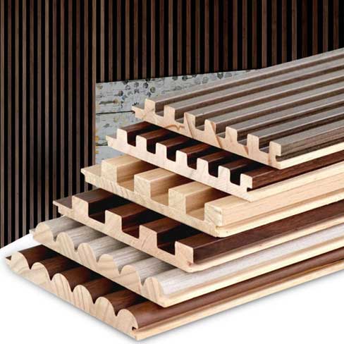  Fluted Wood Panel