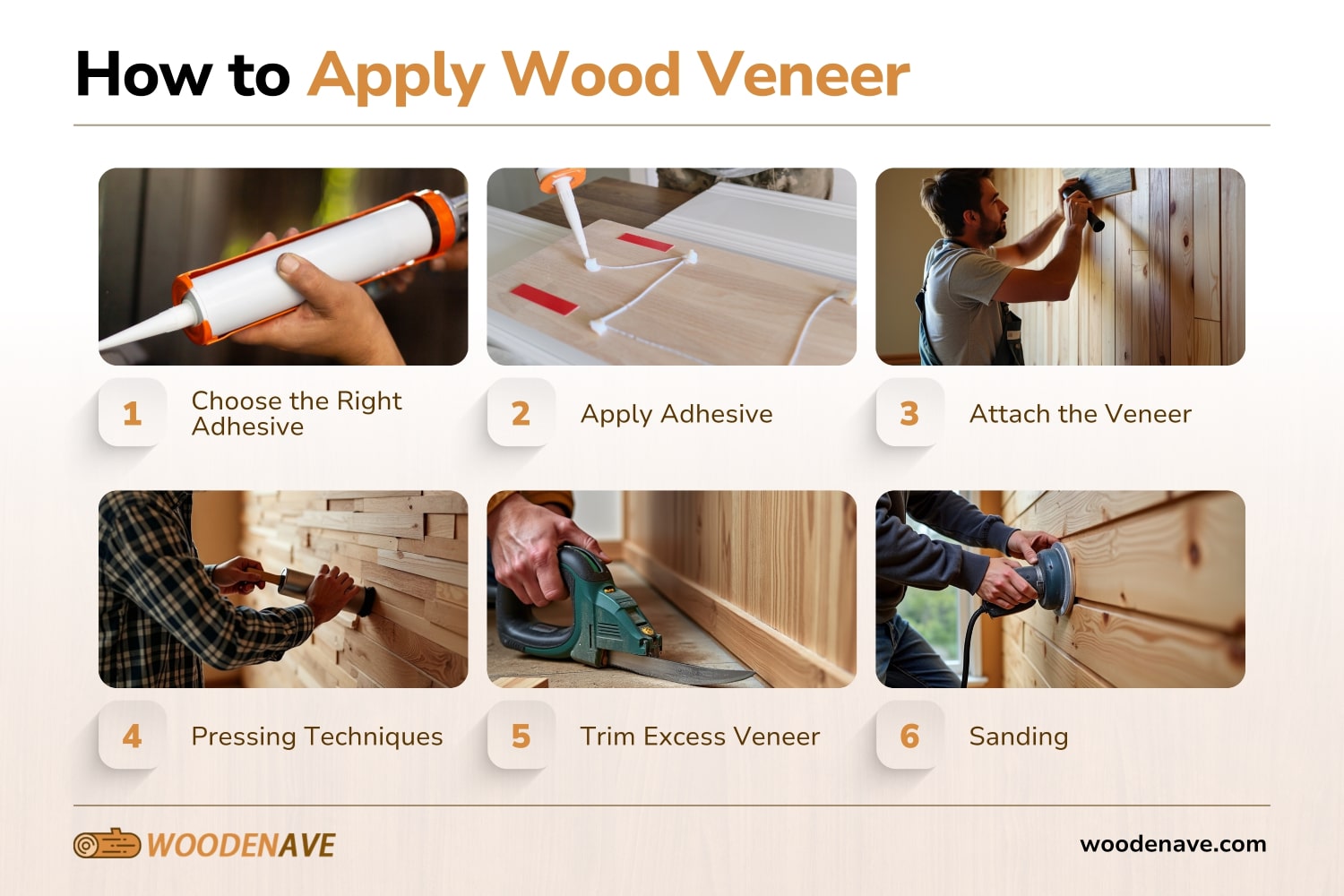 how to apply wood veneer