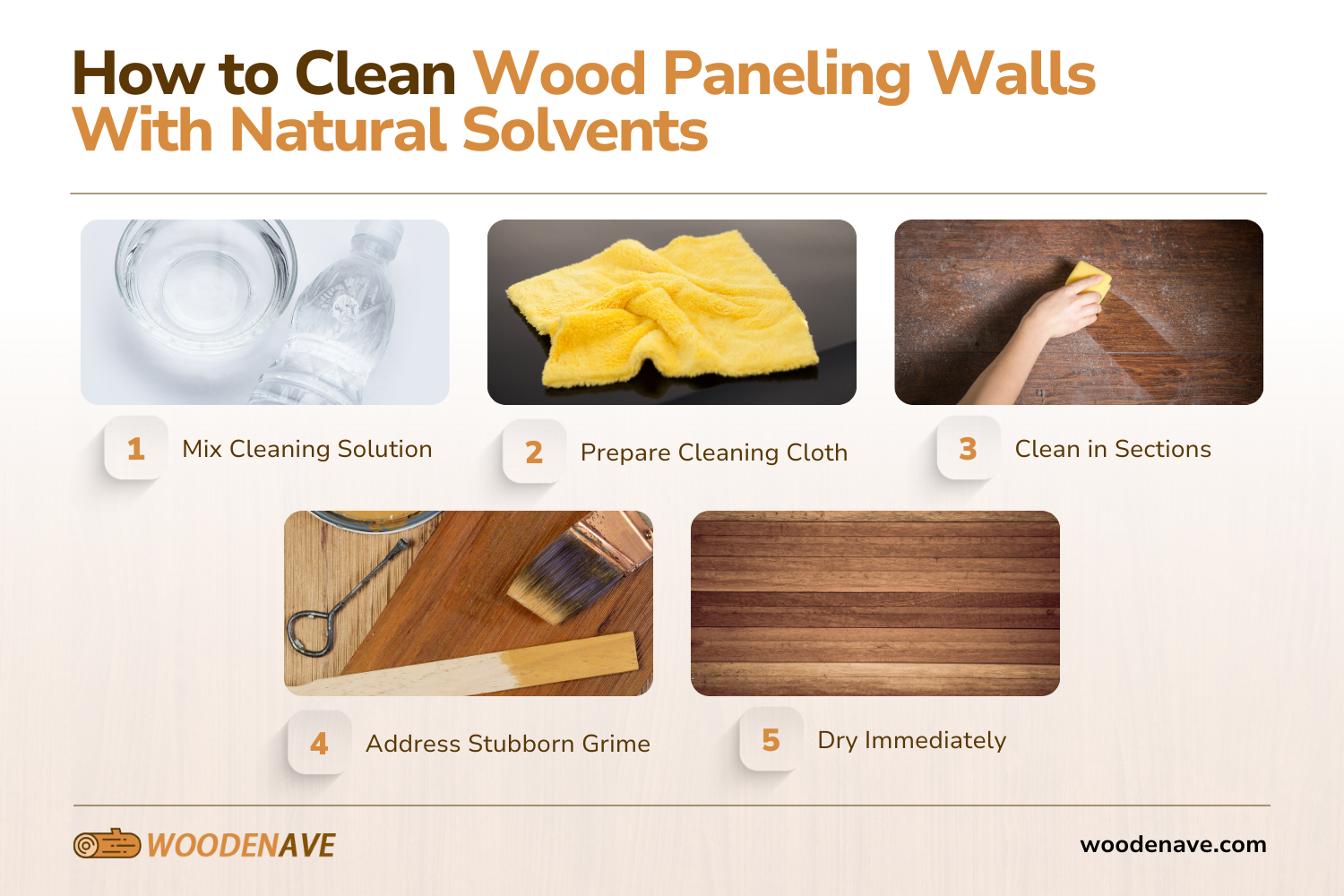 how to clean wood paneling walls with natural solvents