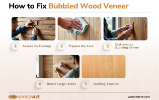 how to fix a bubbled wood veneer