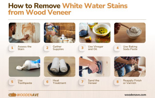 how to remove white water stains from wood veneer step by step guide min