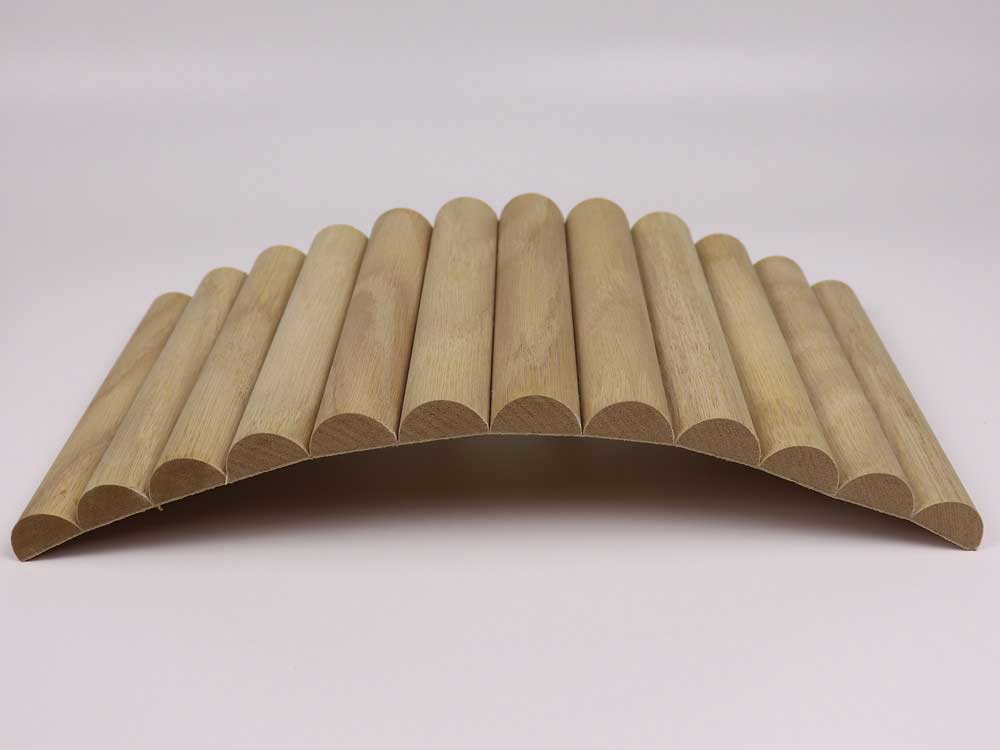 oak tambour wood panel