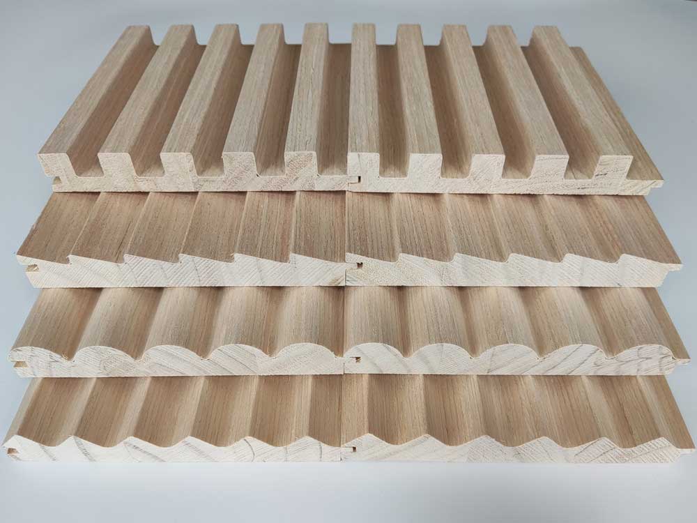 oak veneer wrapped wall panels