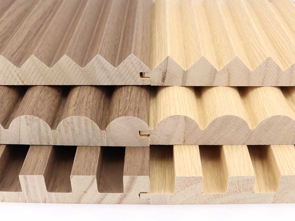 pvc wrapped fluted panel