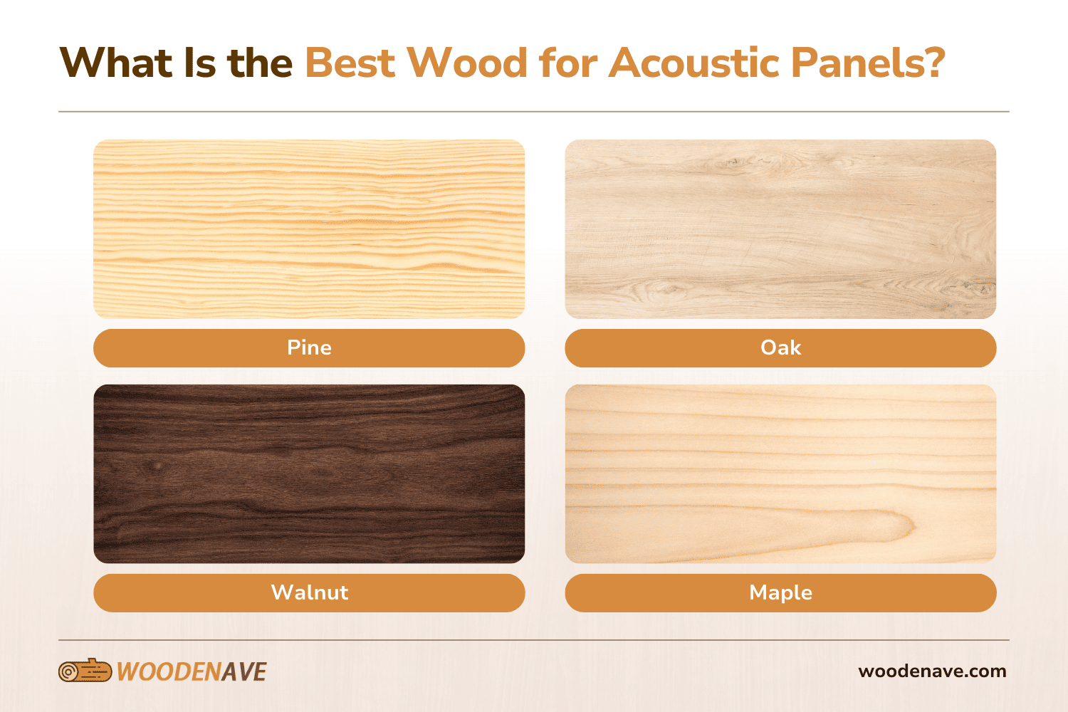 what is the best wood for acoustic panels